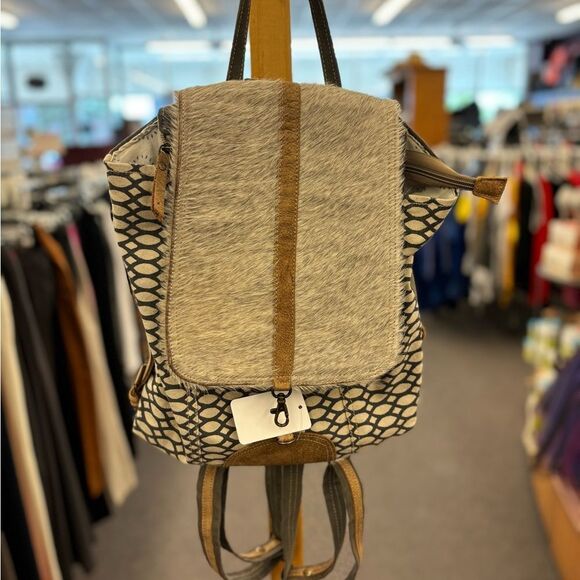 NEW Myra Bag Backpack- NWOT fur Flap Closure main image 3